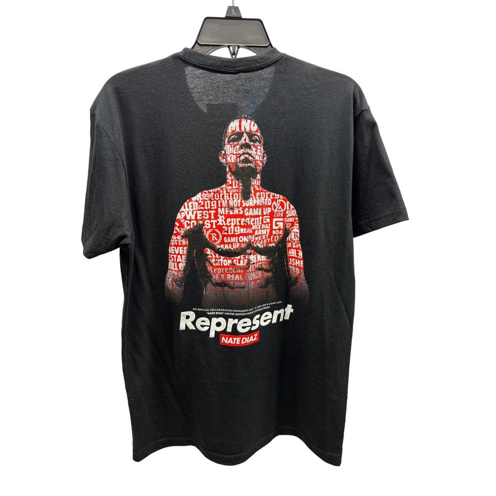 NEW Nate Diaz Against All Odds MMA Represent T-Shirt Medium - Picture 3 of 5
